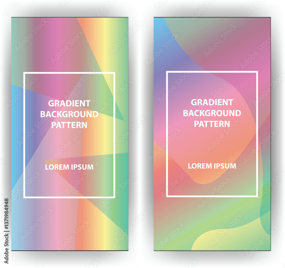 Fototapeta premium Colorful Gradient Background Pattern (1)
