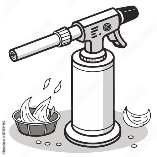 Professional-Grade Blowtorch for Caramelizing Crème Brûlée and Searing Meats. Perfect for: Christmas, Thanksgiving, Gourmet Restaurants, Pastry Shops, Fine Dining