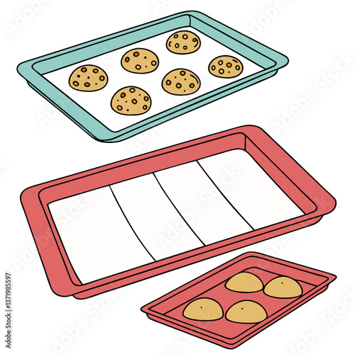 Set of Reusable Silicone Baking Mats for Non-Stick Baking. Perfect for: Christmas Baking, Eco-Friendly Kitchens, Home Baking, Cooking Schools
