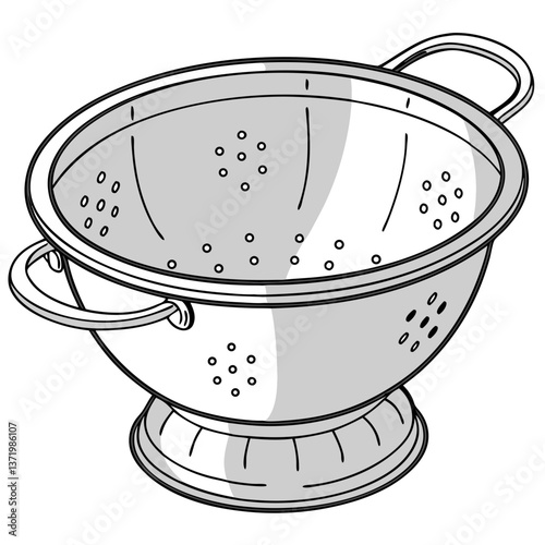 Sleek Stainless Steel Colander with Wide Base and Sturdy Handles. Perfect for: Thanksgiving, Home Kitchens, Professional Cooking, Pasta Nights