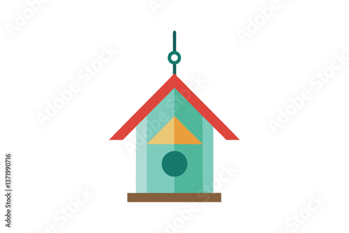 bird house isolated on white