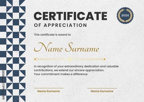 award certificate template design, Certificate of Appreciation template, Certificate of achievement, awards diploma. day 202