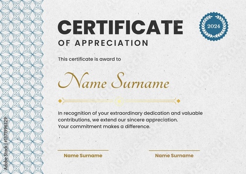 award certificate template design, Certificate of Appreciation template, Certificate of achievement, awards diploma. day 206