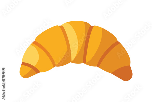 croissant isolated on white