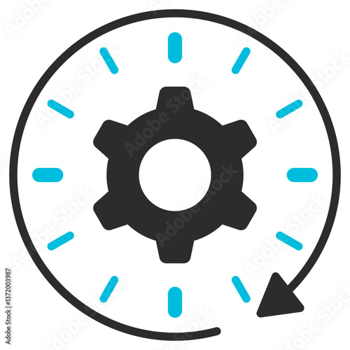 Viability Glyph Blue Grey Icon