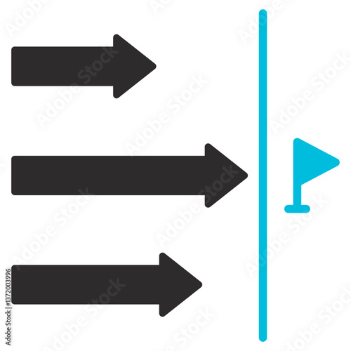 Competitive Glyph Blue Grey Icon