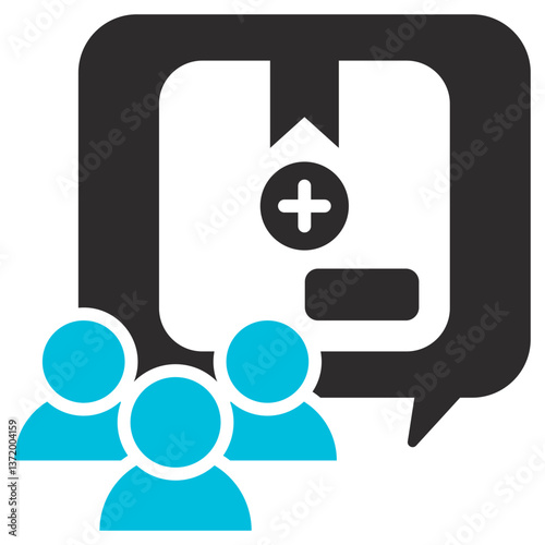 Demand Glyph Blue Grey Icon