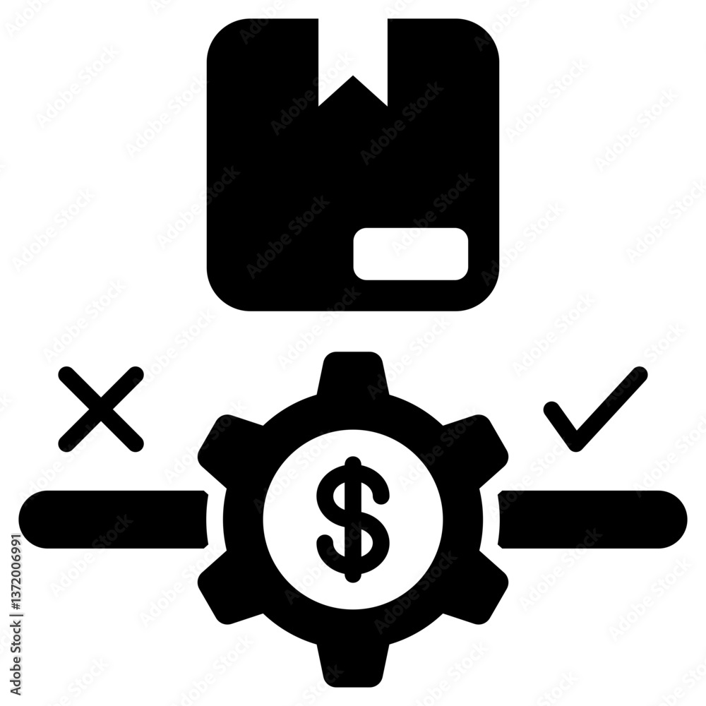 Feasibility Glyph Icon Feasibility Glyph Icon