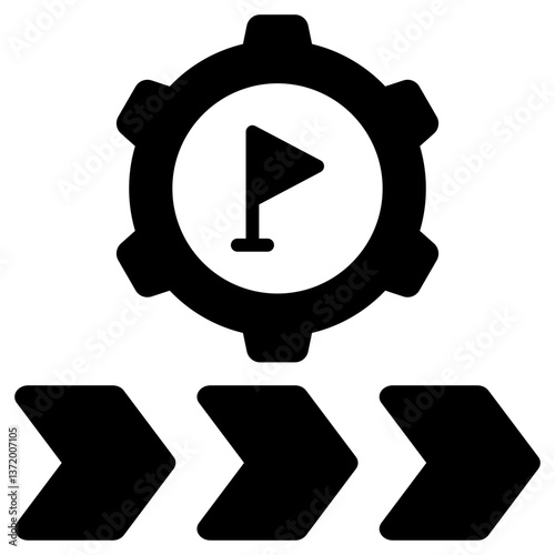 Strategy Glyph Icon