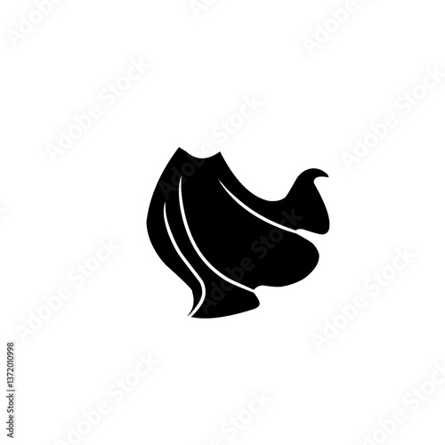 super hero cape silhouette