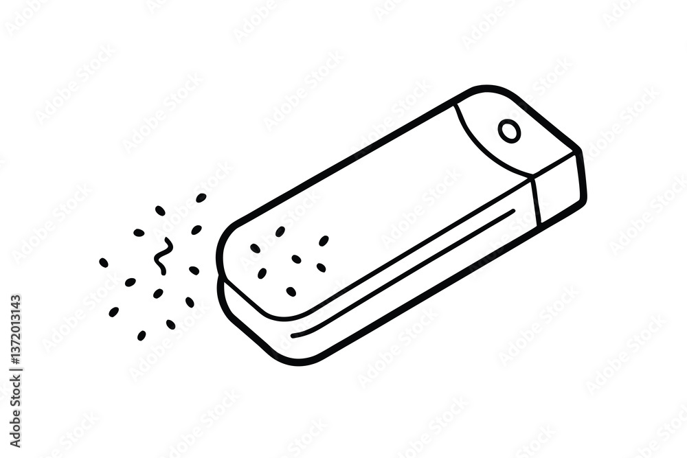 Eraser Crumbs Sketch, Line Art, Rectangular, Black, White, Cleaning, Dust, Graphic Design Eraser Crumbs Sketch, Line Art, Rectangular, Black, White, Cleaning, Dust, Graphic Design