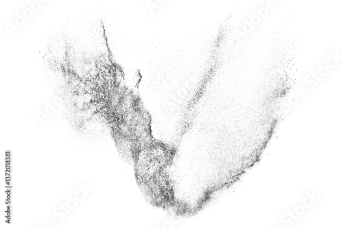 Obraz na płótnie Water texture. Splash effect. Snow overlay. Drops liquid. Grunge pattern. Black explosion on transparent background. PNG format. w salonie