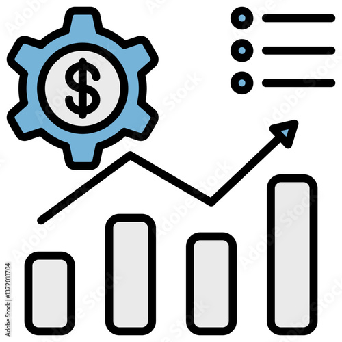 Economical Blue Black Icon