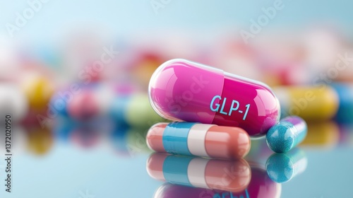 Colorful medicine capsules