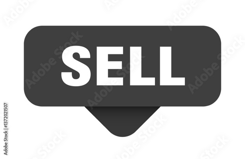 sell sticker. sell sign on transparent background