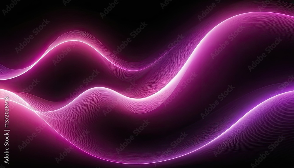 Pink neon light wave line abstract background
1 Pink neon light wave line abstract background
1