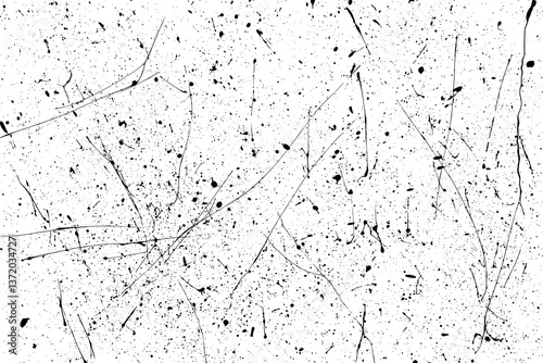 Obraz na płótnie Texture wall grunge. Pattern paper old. Textured art rough design surface. Black splash on transparent background. PNG format. w salonie
