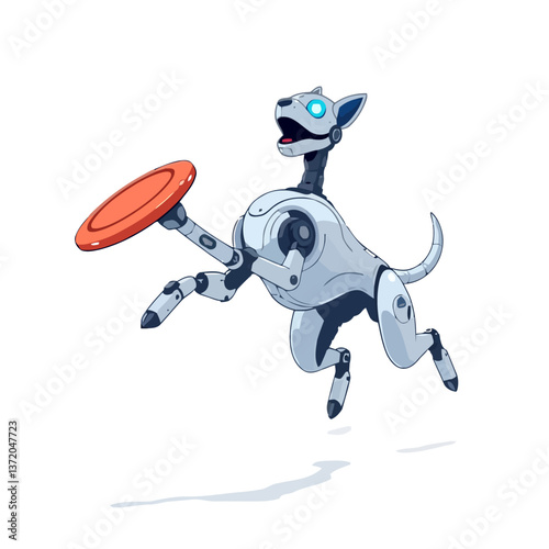 Robotic Dog Playing Fetch with a Flying Disc