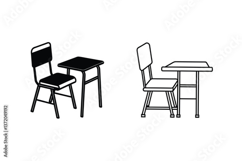 Classroom Desk and Chair Sets Student Furniture, School Seating