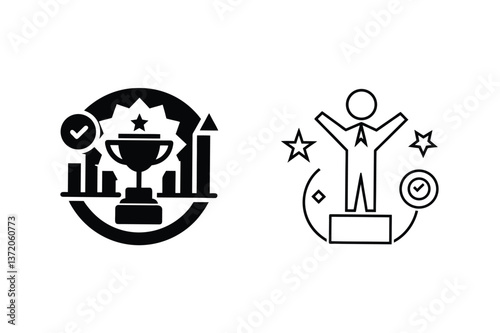 Achievement, Success, Victory, Goals, Triumph, Business, Growth, Progress, Award, Celebration
