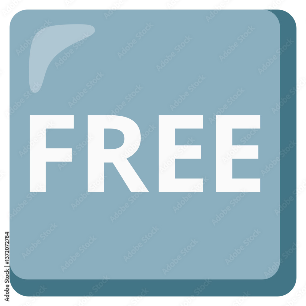 Fototapeta premium Free Button 