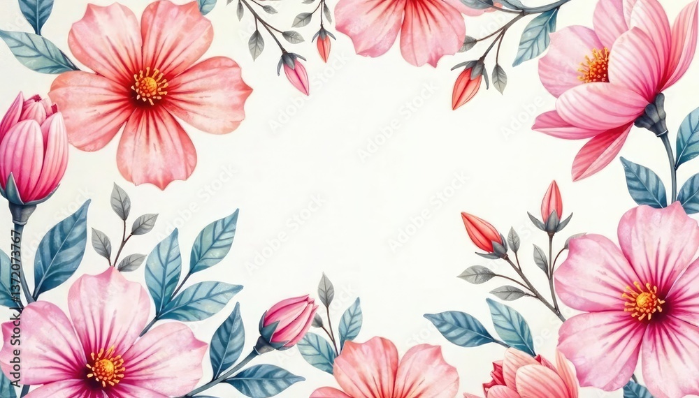 custom made wallpaper toronto digitalDelicate watercolor floral pattern, soft pastel shades, fabric, pattern