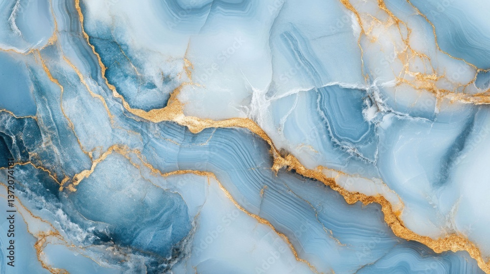 Fototapeta premium a close up of a blue and gold marble