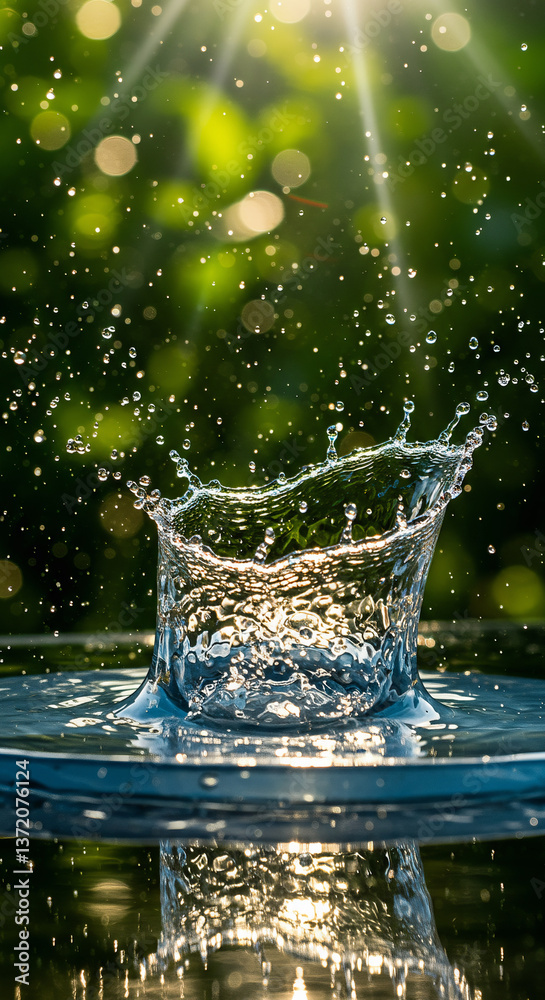 High-Speed Close-Up with Sunlit Reflections and Soft Bokeh High-Speed Close-Up with Sunlit Reflections and Soft Bokeh
