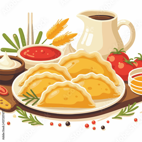 pierogi, food, cuisine, traditional, meal, homemade, dinner, lunch, cooking, delicious, dumpling, ravioli, dough, cooked, stuffed, gourmet, dish, meat, dumplings, polish, plate, background, ukrainian,