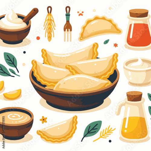 pierogi, food, cuisine, traditional, meal, homemade, dinner, lunch, cooking, delicious, dumpling, ravioli, dough, cooked, stuffed, gourmet, dish, meat, dumplings, polish, plate, background, ukrainian,