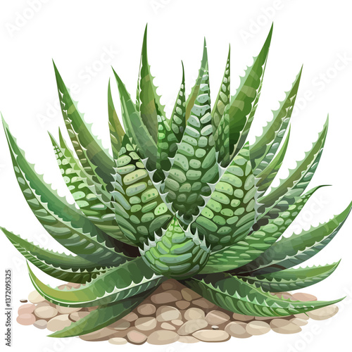 Agave isolated on white 