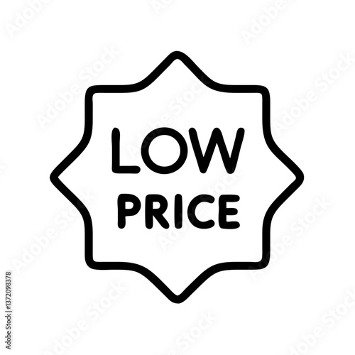 ‘LOW PRICE’ text on white background for e-commerce sites, sale adverts and blogs about discounts and affordable shopping.