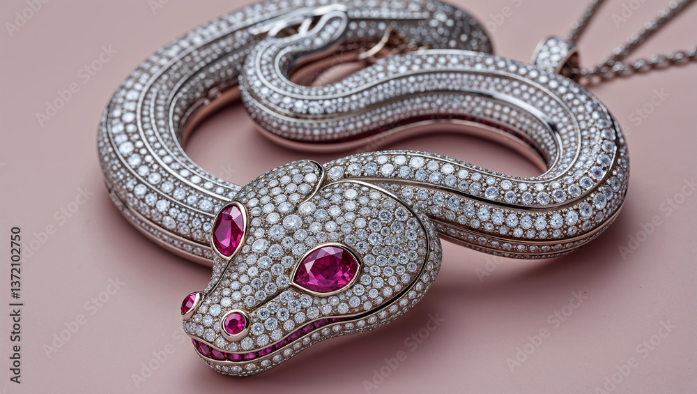 Obraz premium snake on a black background