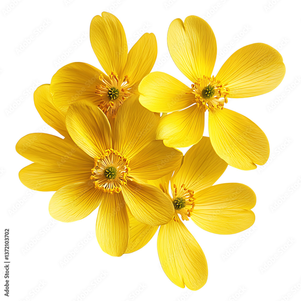 Obraz premium Yellow flowers png