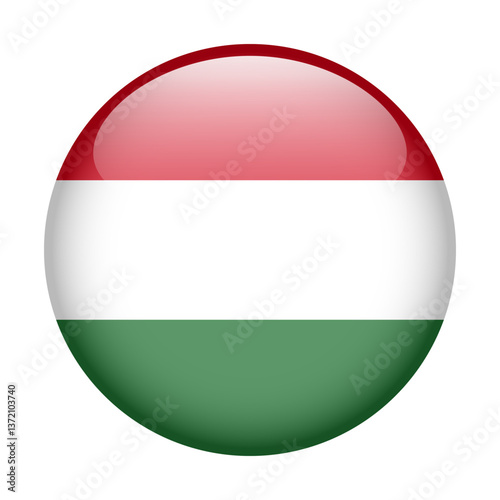 flag of Hungary, button round glossy icon Free Download flag of Hungary, button round glossy icon - GFXLoad