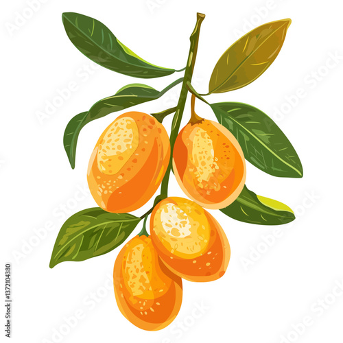 Kumquat isolated 