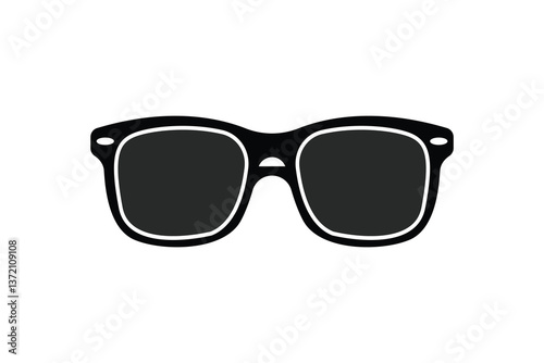 Sunglass art silhouette vector illustration with white background