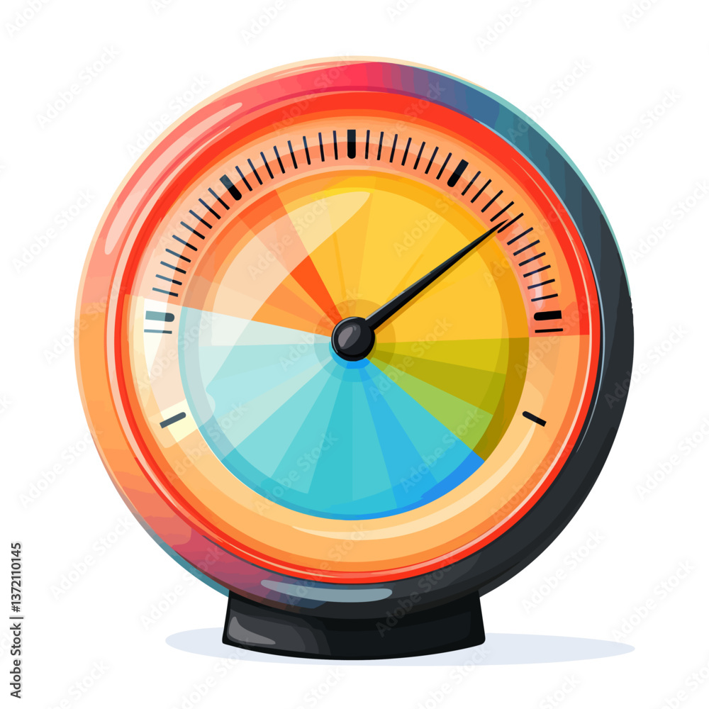Gauge pressure isolated on white background Gauge pressure isolated on white background