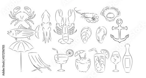 Seafood in summertime is very delicious