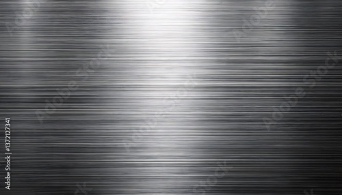 Obraz na płótnie Brushed Aluminum Texture Reflecting Soft Light with Fine Parallel Scratches w salonie