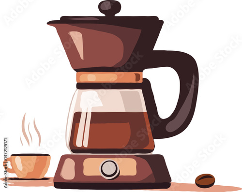 coffee maker vector art