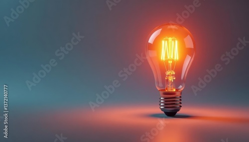 Single lightbulb glowing intensely on stark white background, thinking, clarity, white