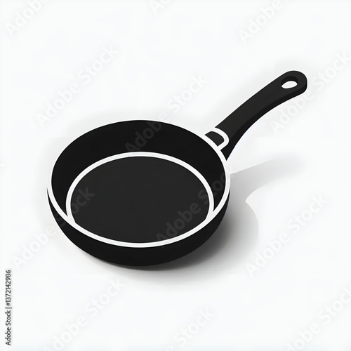 frying pan isolated on white background
