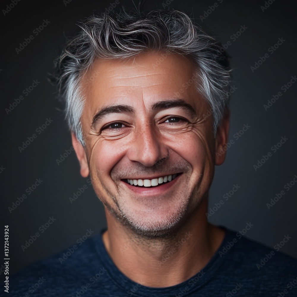 Man smiles for a close-up