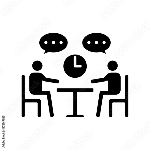 Icon a deliberation, isolated against a clean background.