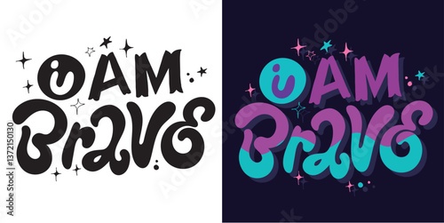 Cute hand drawn doodle lettering quote. Lettering for t-shirt design, mug print, bag print, clothes fashion. 100% hand drawn vector image.
