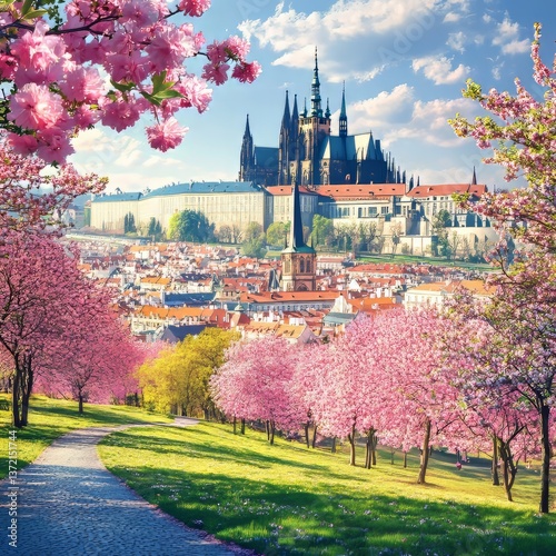 Castle's view with nature
