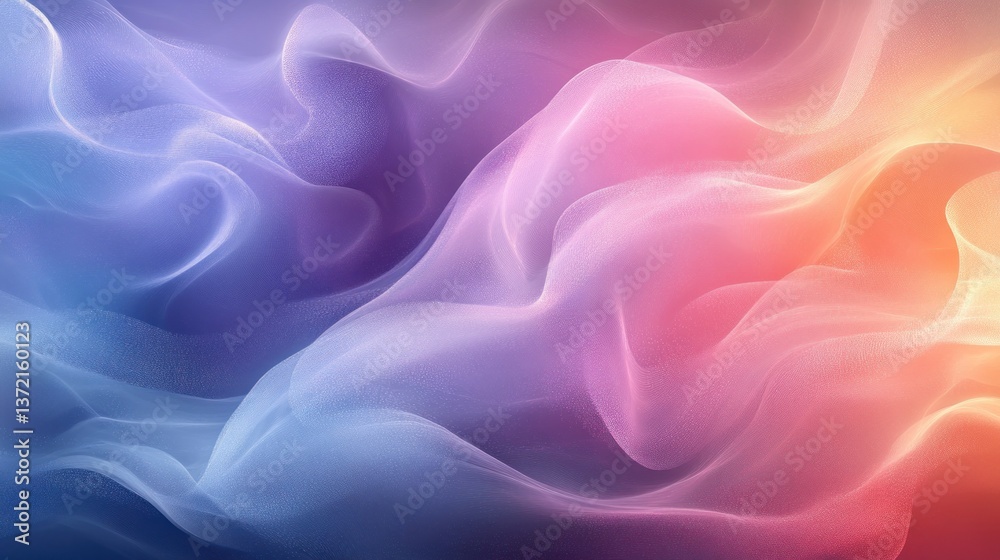 Fototapeta premium Colorful abstract smoke waves background for design