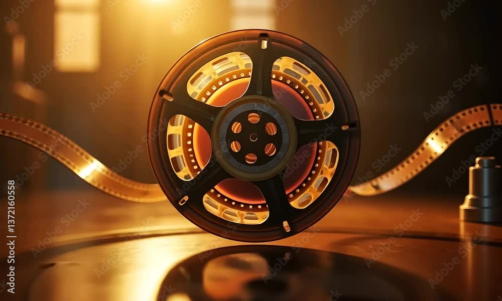 Vintage Film Reel: A Glimpse into Cinematic History