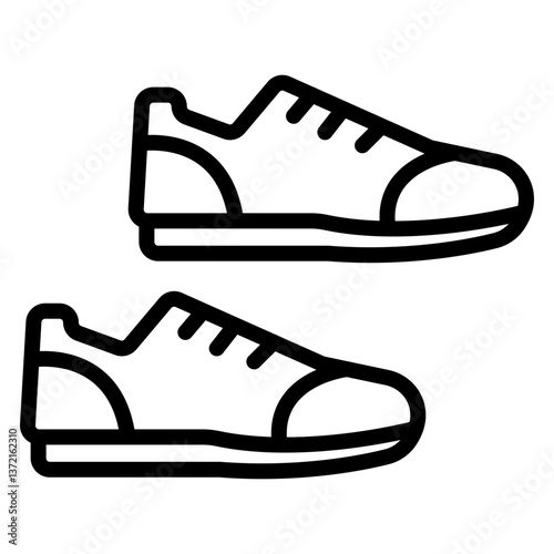 Sneakers Vector Line Icon Design